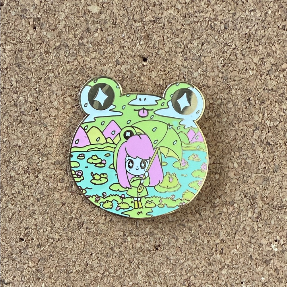 Cute Frog Enamel Pin